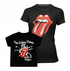 Set Rolling Stones mama t-shirt & kinder t-shirt