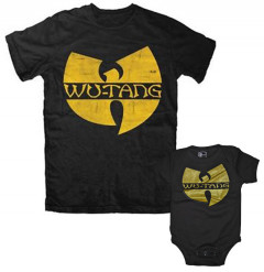 Duo Rockset Wu-Tang Clan papa t-shirt & Wu-Tang Clan baby romper