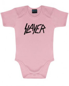 Slayer Baby Romper Logo Pink