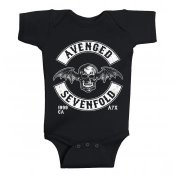 Avenged Sevenfold Baby Romper Deathbat Est 1999