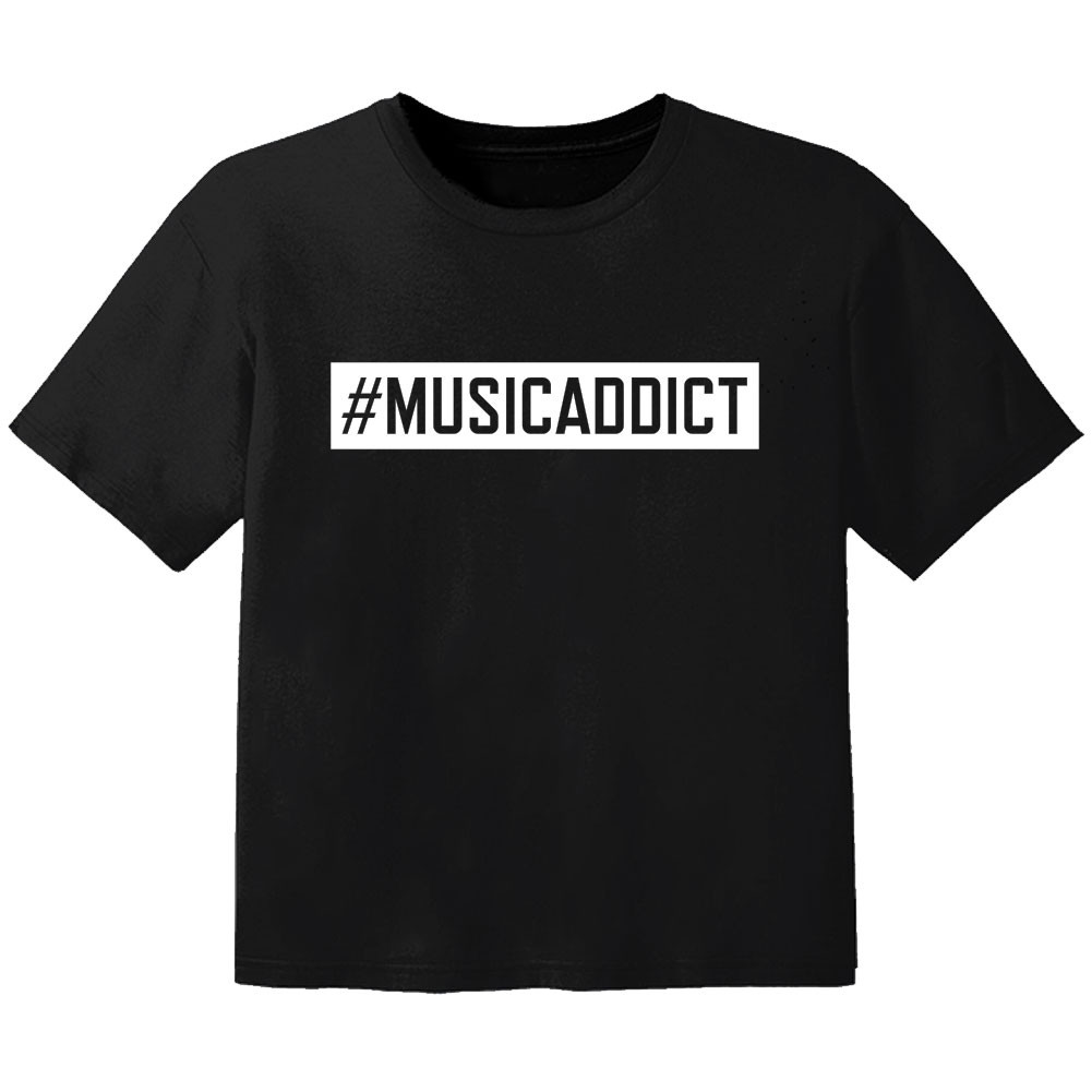 stoere kinder t-shirt #musicaddict