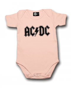AC/DC Romper Logo Pink – metal rompers