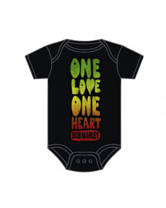 Bob Marley romper baby One Love One Heart