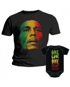 Duo Rockset Bob Marley papa t-shirt & Bob Marley romper