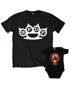 Duo set Five Finger Death Punch papa t-shirt & romper