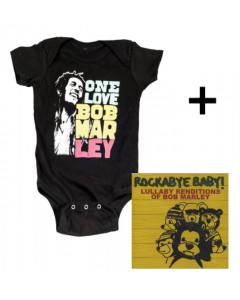 Cadeauset Bob Marley Baby Romper Smile & CD