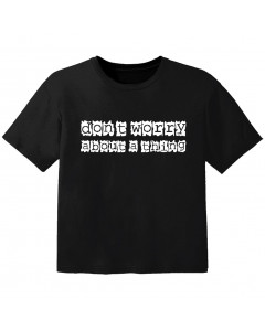 stoer baby t-shirt don't worry about a thing